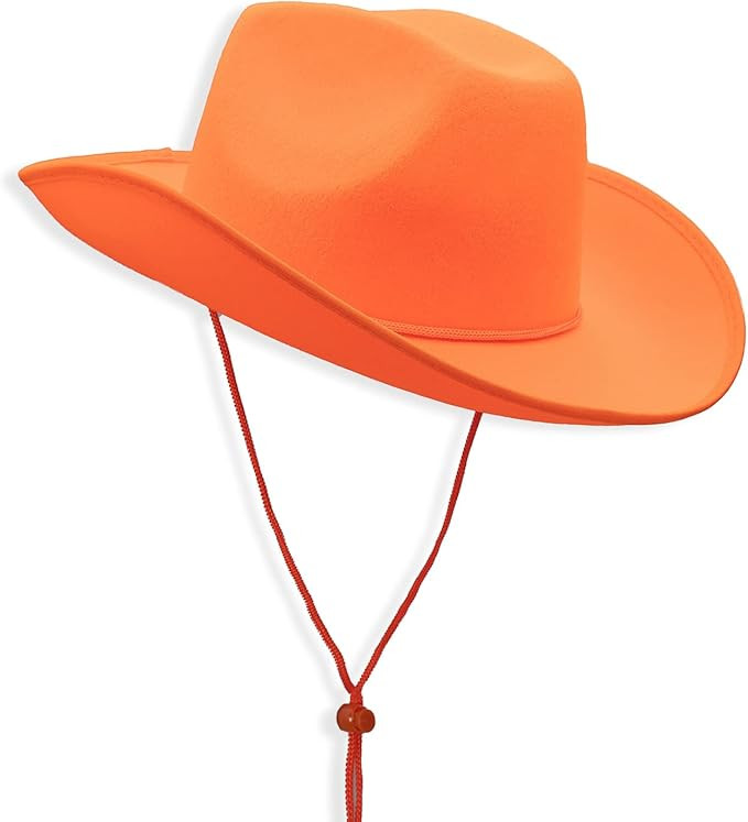 Plain Felt Cowboy & Cowgirl Hat for Men, Women, and Teens | Western Studded Cowboy Hat in Adult S... | Amazon (US)