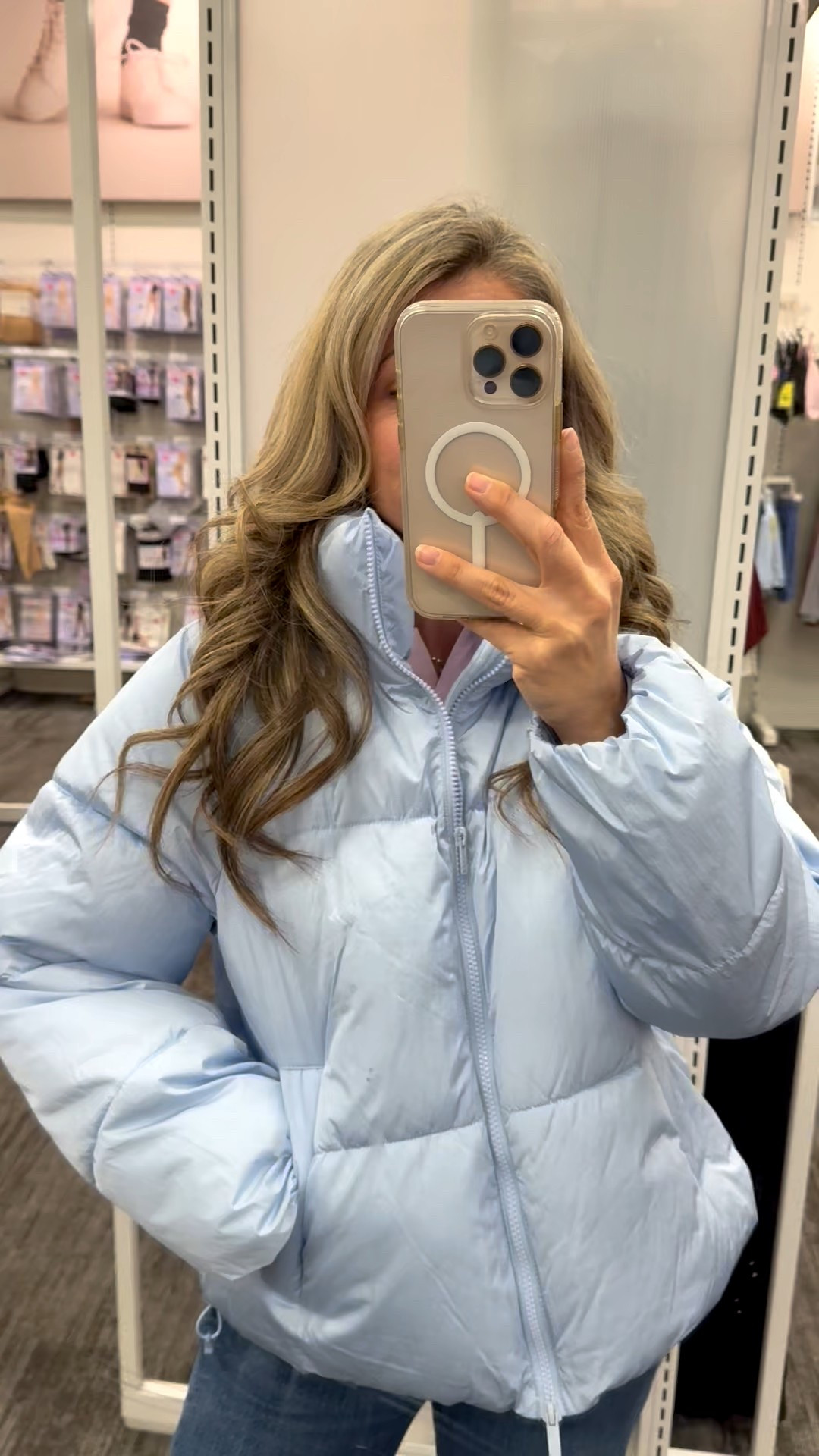 These All in Motion puffer jackets from Target are legit the cutest activewear jackets I’ve seen! And this light blue color is 🤌🏻 just so stunning! And it’s super cozy and warm! Wearing an XS! 

#LTKActive #LTKOver40 #LTKootd