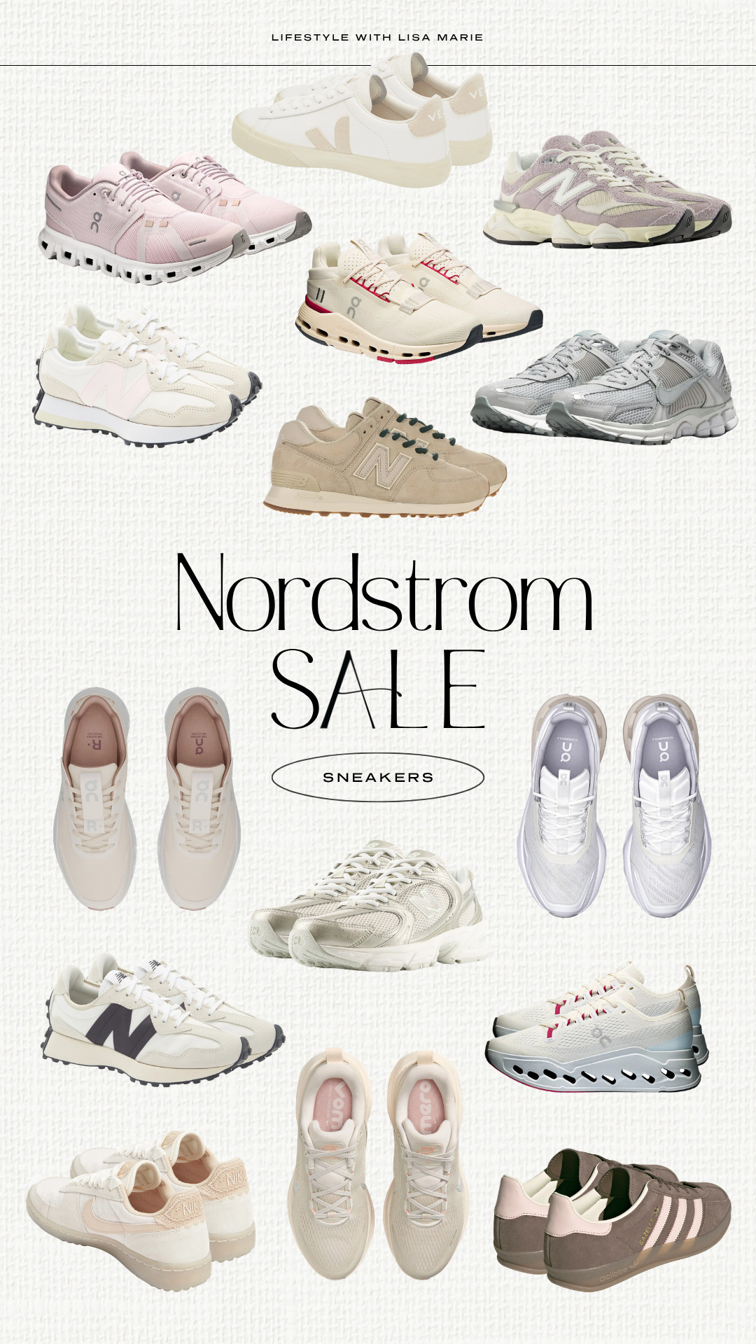 Nordstrom sale sneakers. Nike, New Balance, On Cloud and luxury sneakers. Fashion and exercising sneakers. Neutral elevated casual sneakers. Metallic dressy sneakers. Mom sneakers. Sneakers for errands and lounging. Walking, running and training shoes.  

 #LTKfitnessgoals #LTKActive #LTKSaleAlert