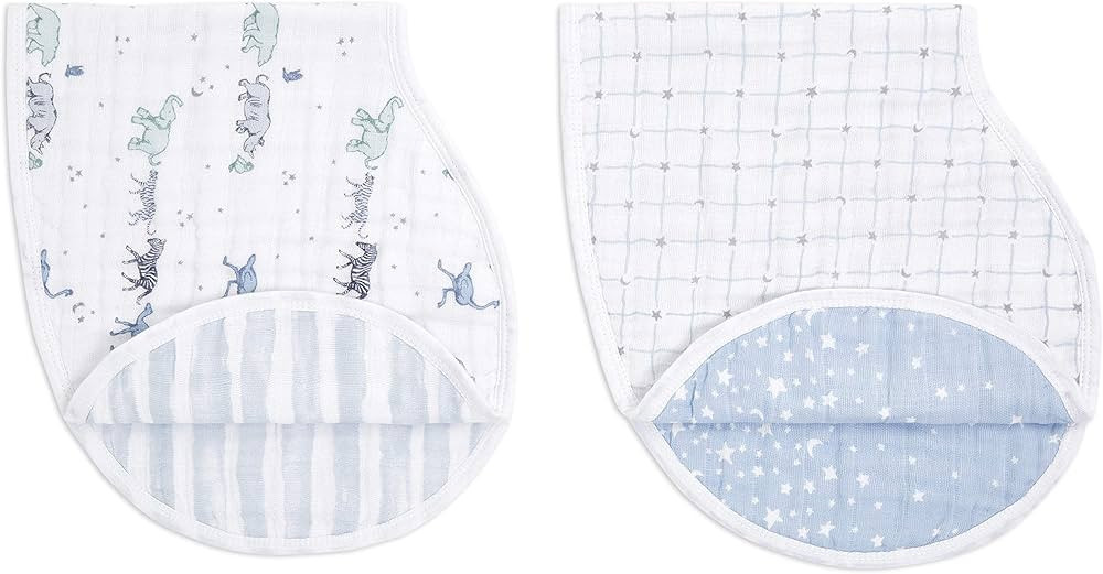 aden + anais 100% Cotton Muslin Burpy Bib – Multi-Use, Absorbent 4-Layer Burp Cloth and Full-Co... | Amazon (US)