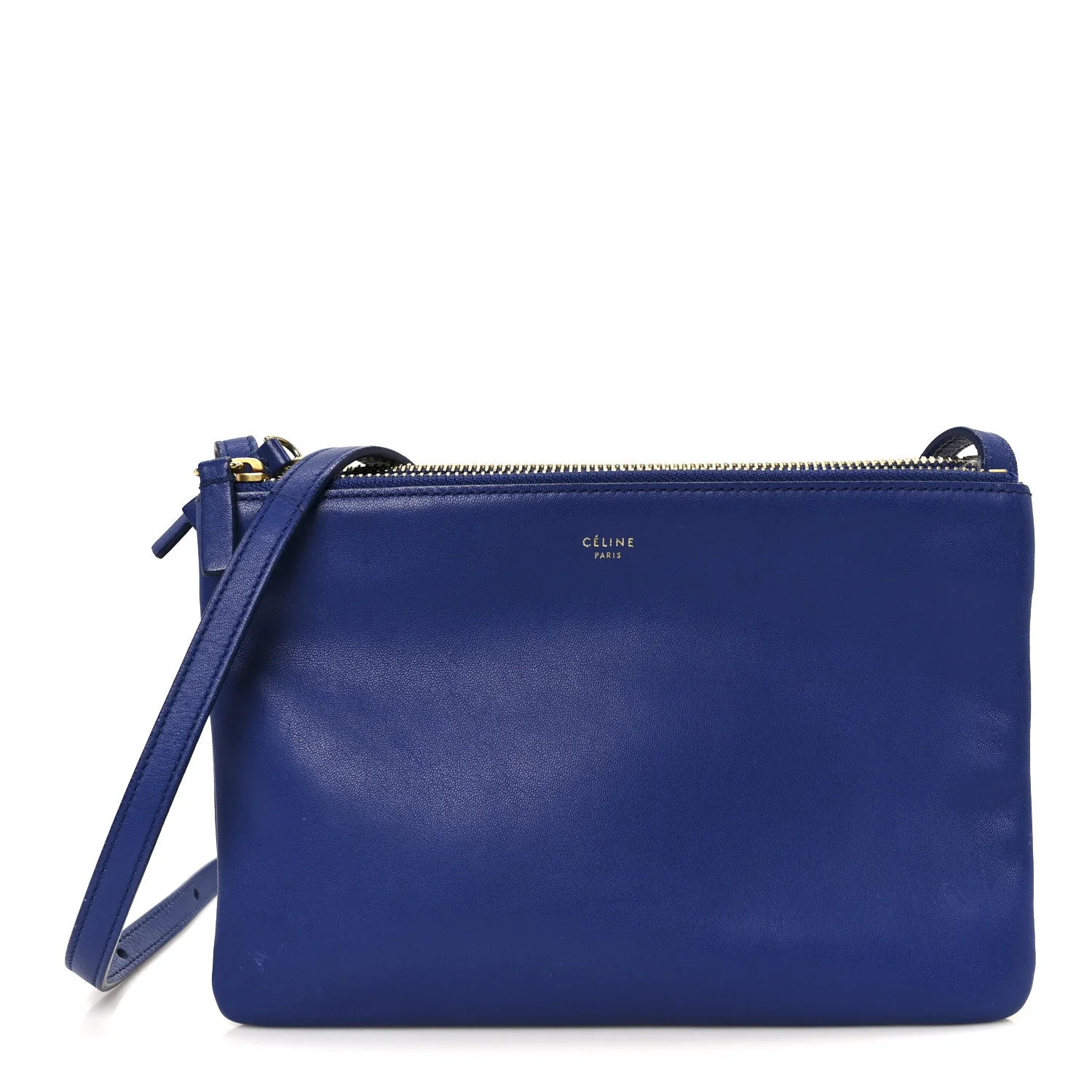 Lambskin Small Trio Crossbody Bag Indigo | FASHIONPHILE (US)