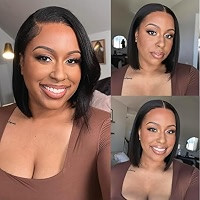 Bye Bye Knot 7X5 Yaki Straight Bob Wig 10 inch | Amazon (US)