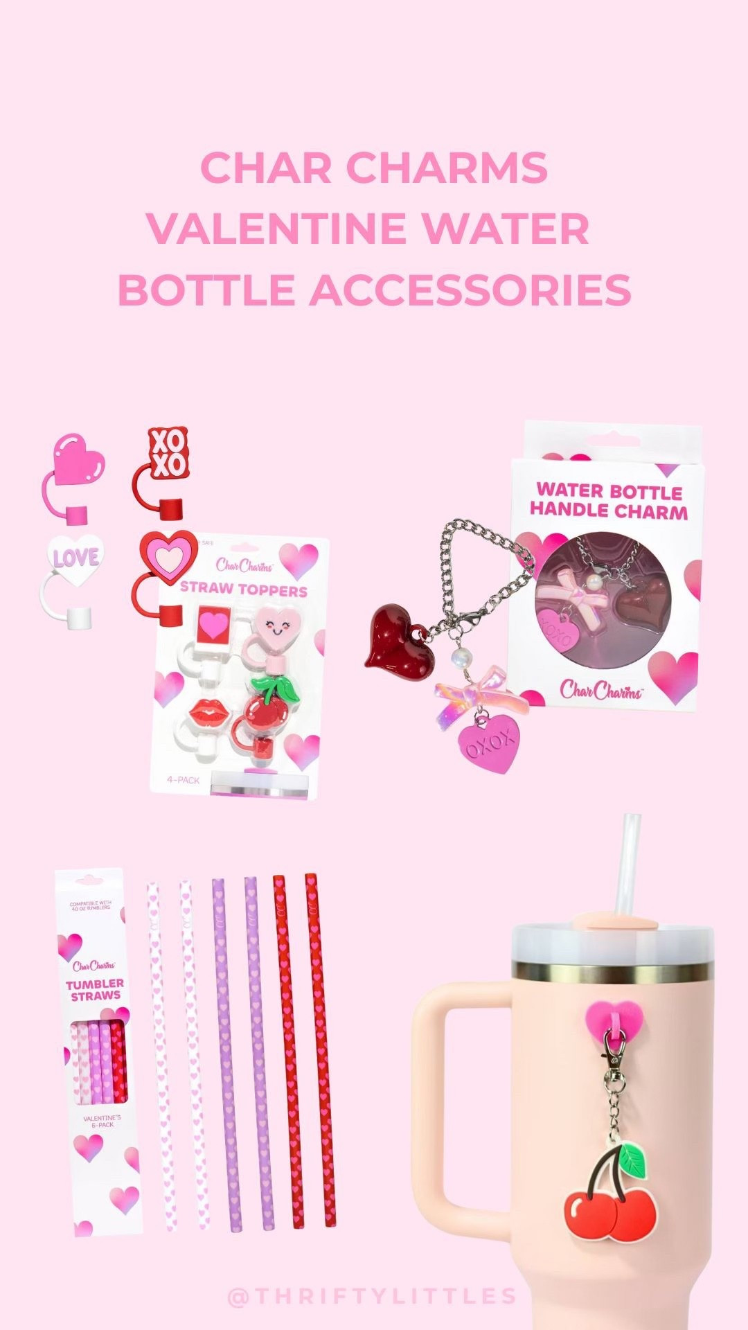 These Char Charms tumbler accessories make the cutest Valentine’s Day gifts for tweens + teens!

#LTKKids #LTKValentine
