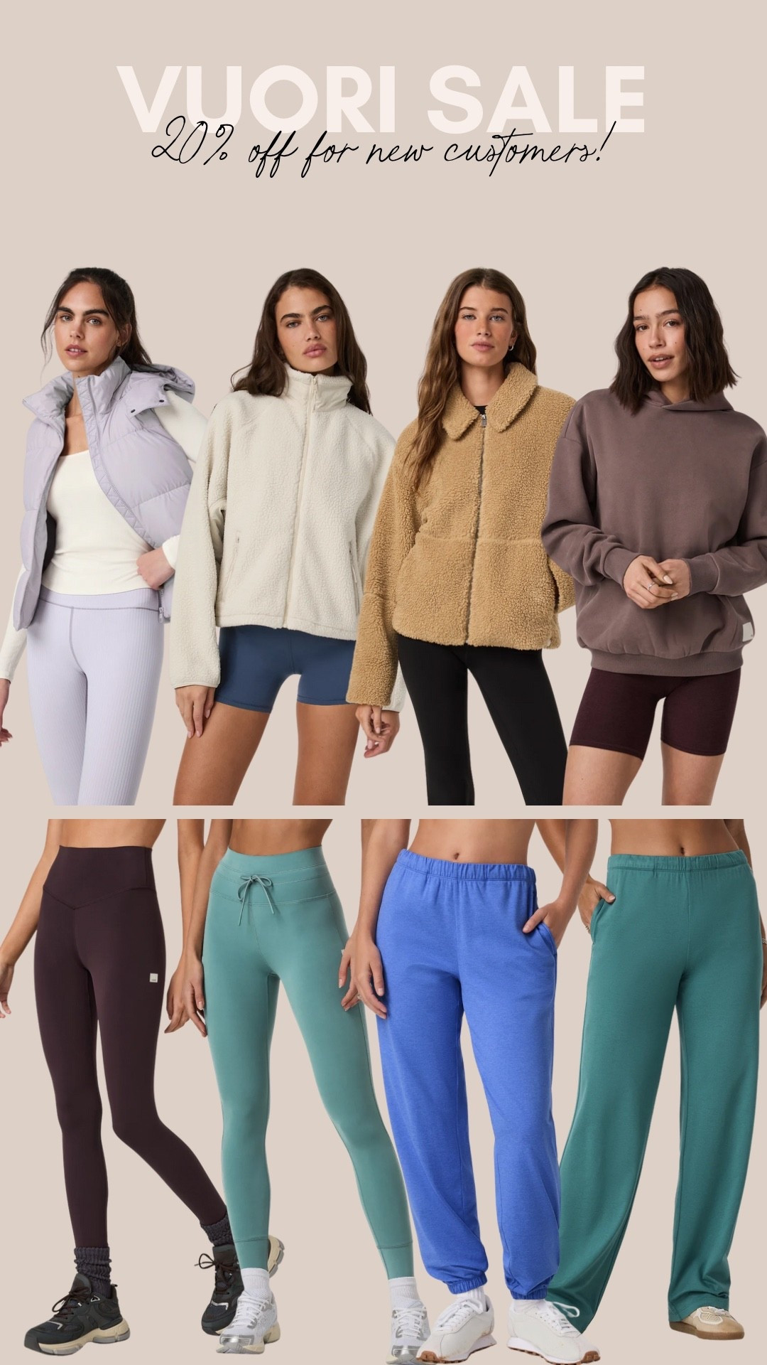Vuori sale! 20% off for new customers!! 

#LTKFallSale #LTKSaleAlert #LTKFindsUnder100