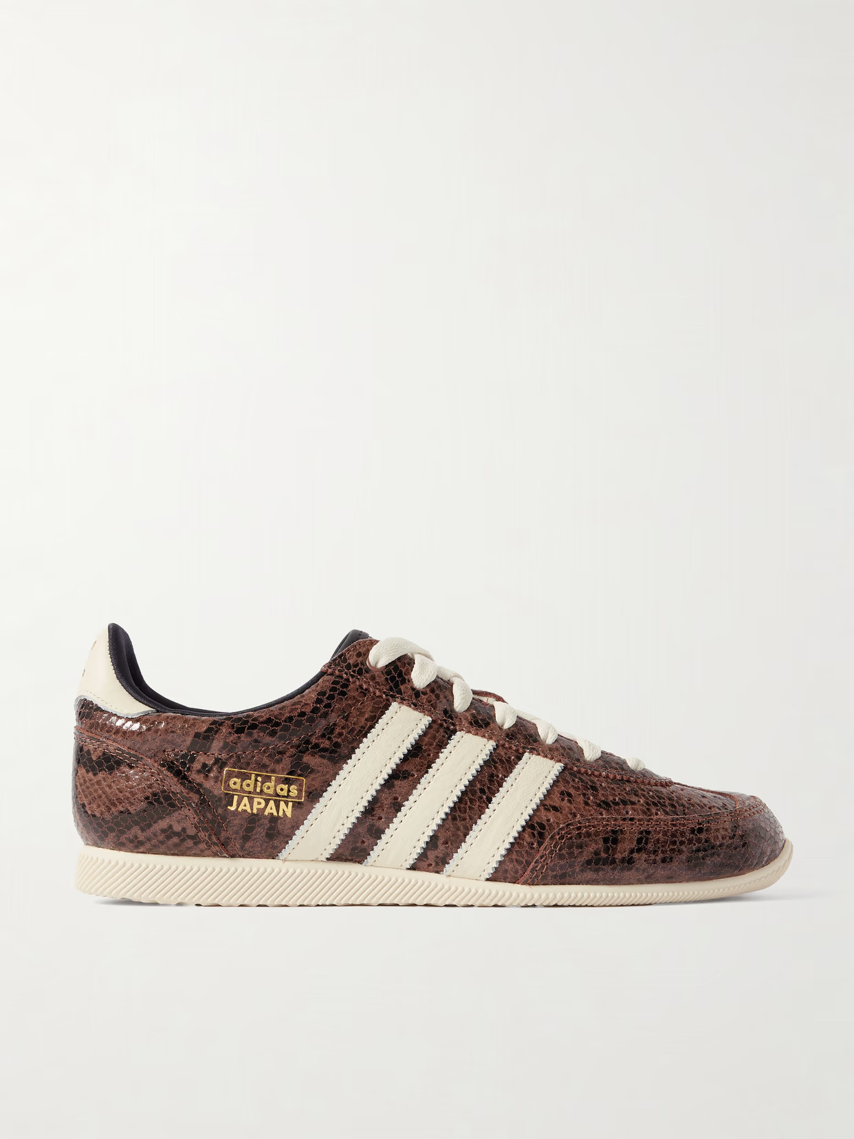 adidas Originals - Japan Snake-effect Leather Sneakers - Animal Print | NET-A-PORTER (US)