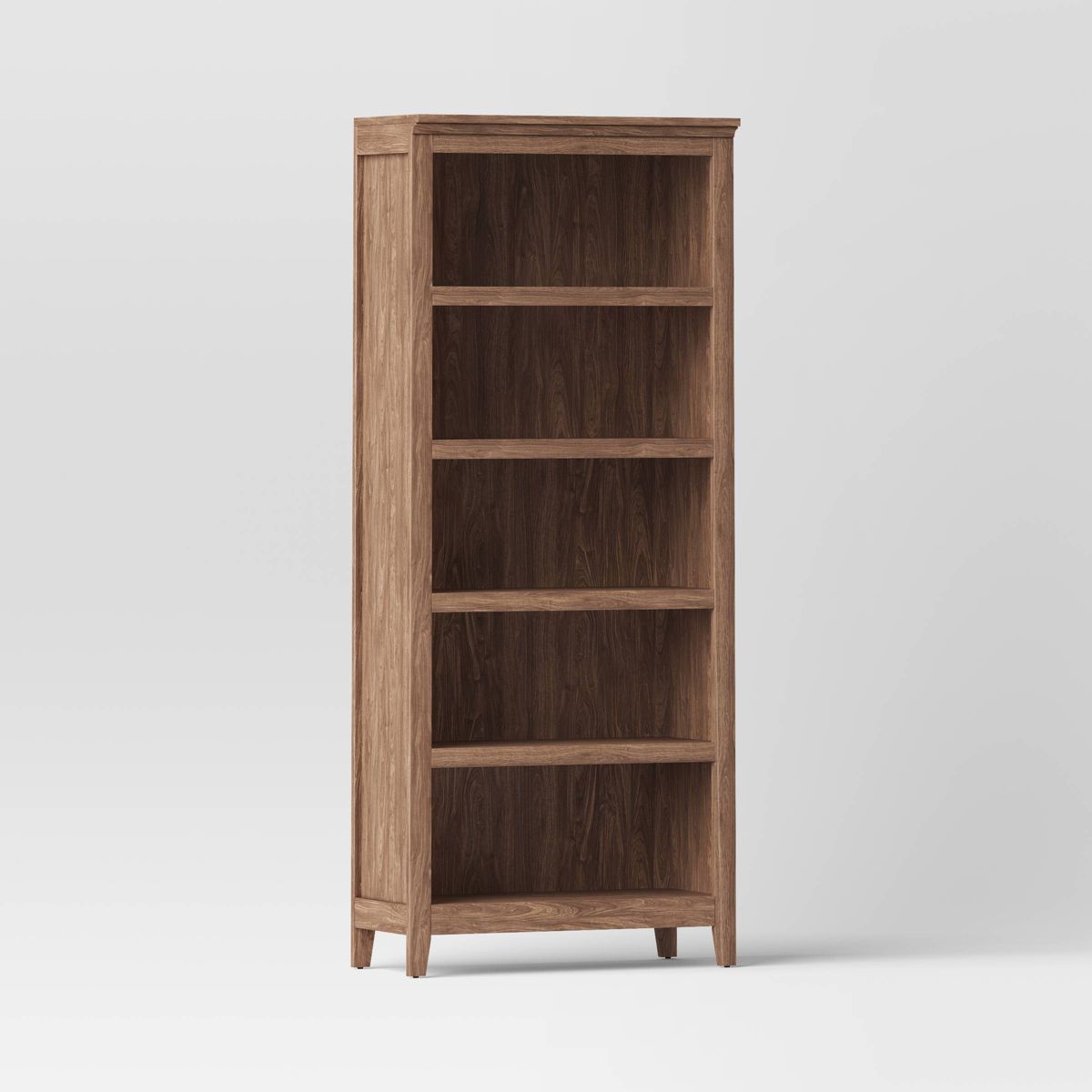 72" Carson 5-Shelf Bookcase Walnut Brown - Threshold™ | Target