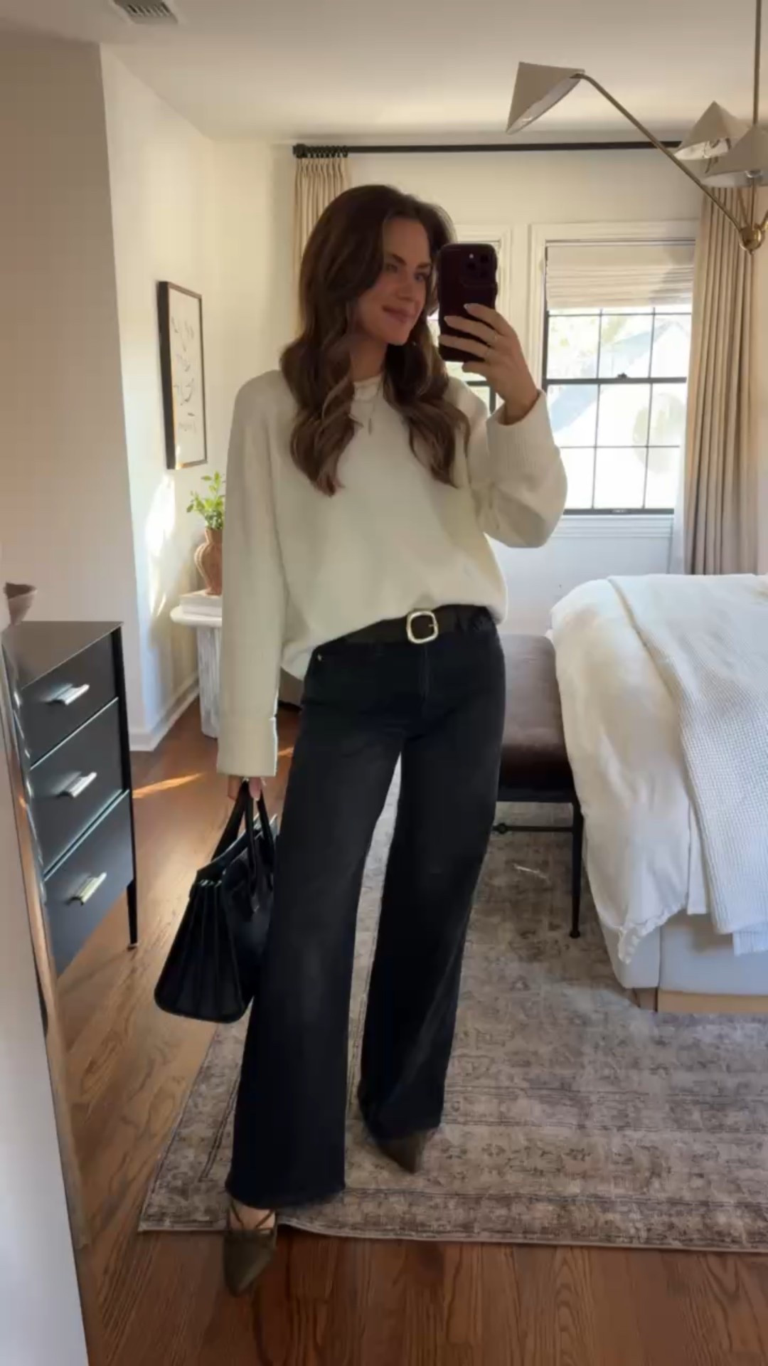 OOTD - parent teacher conference morning & some errands (Small sweater & 25 jeans) ✨
code: LAURENR20 for Marc Fisher heels
