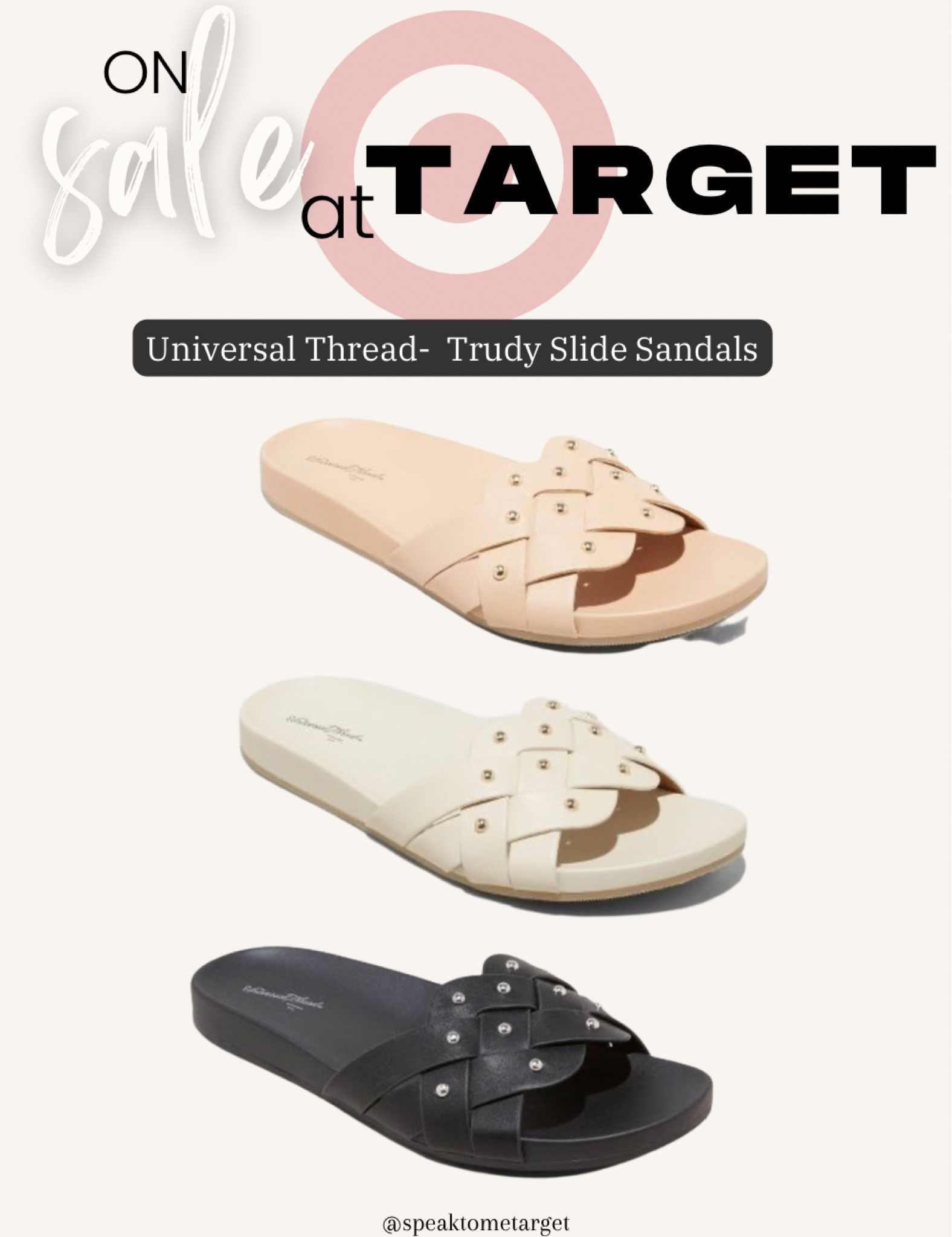 20% off Universal Thread Slide Sandals 

#LTKsalealert #LTKshoecrush #LTKunder50