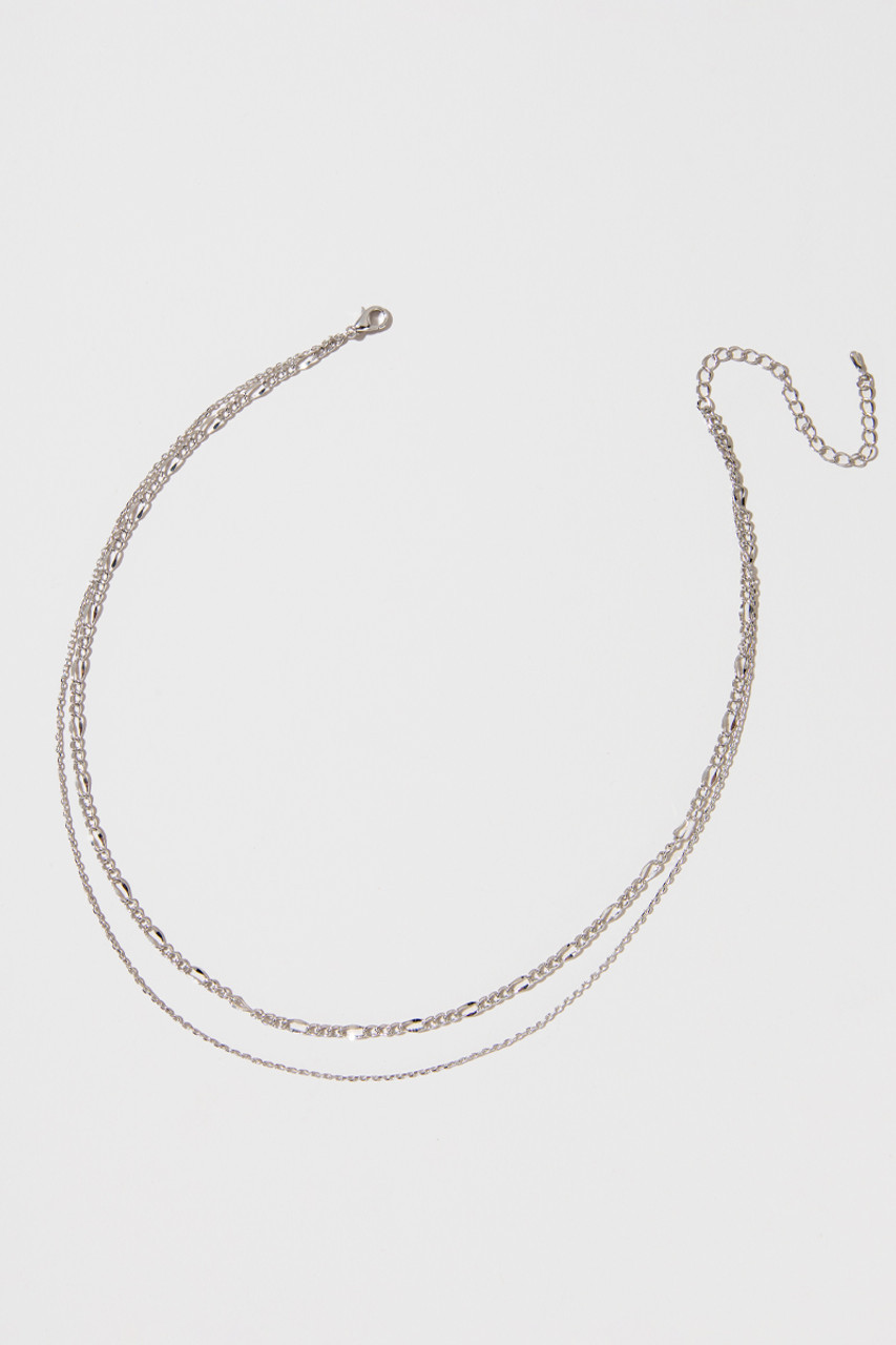 Carlene Linked Silver Chain Necklace | Francesca's