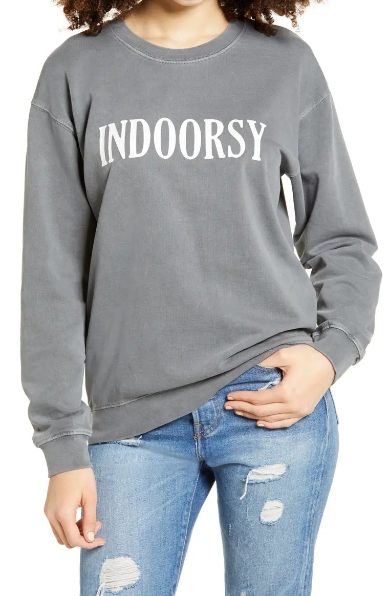 Indoorsy Washed Graphic Sweatshirt | Nordstrom