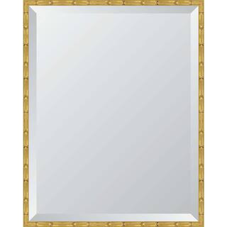 Melissa Van Hise Bamboo Style 24 in. W x 30 in. H Rectangle Gold Framed Mirror MIR4862228 - The H... | The Home Depot