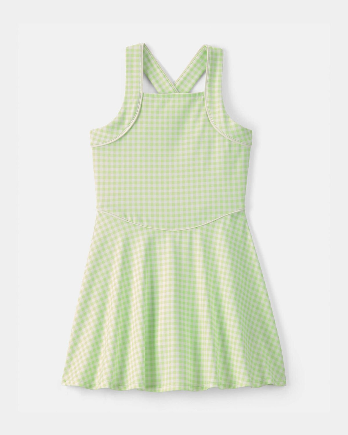 Girls Gingham Active Dress - Green | Carter's Inc