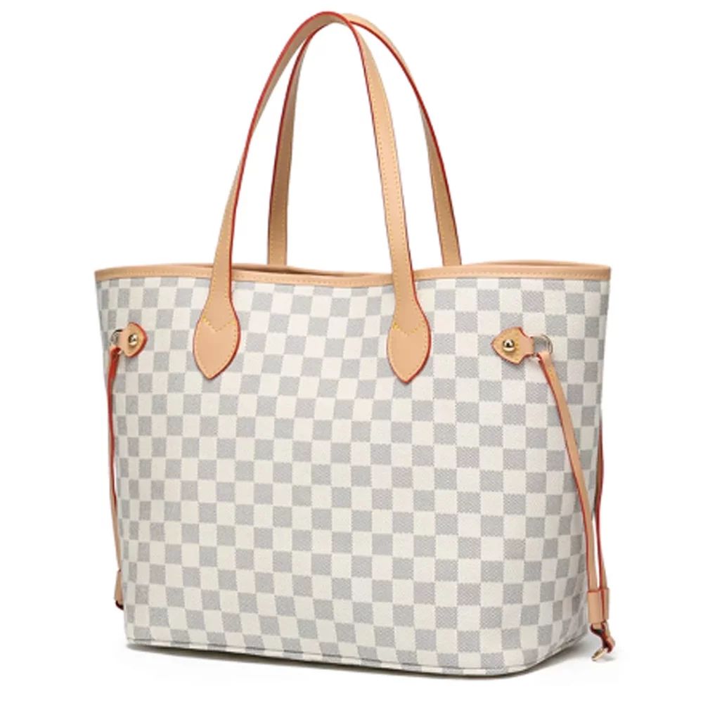 Sexy Dance Handbag For Womens Checkered Tote Bag PU Vegan Leather Satchel Shoulder Bag with Inner... | Walmart (US)