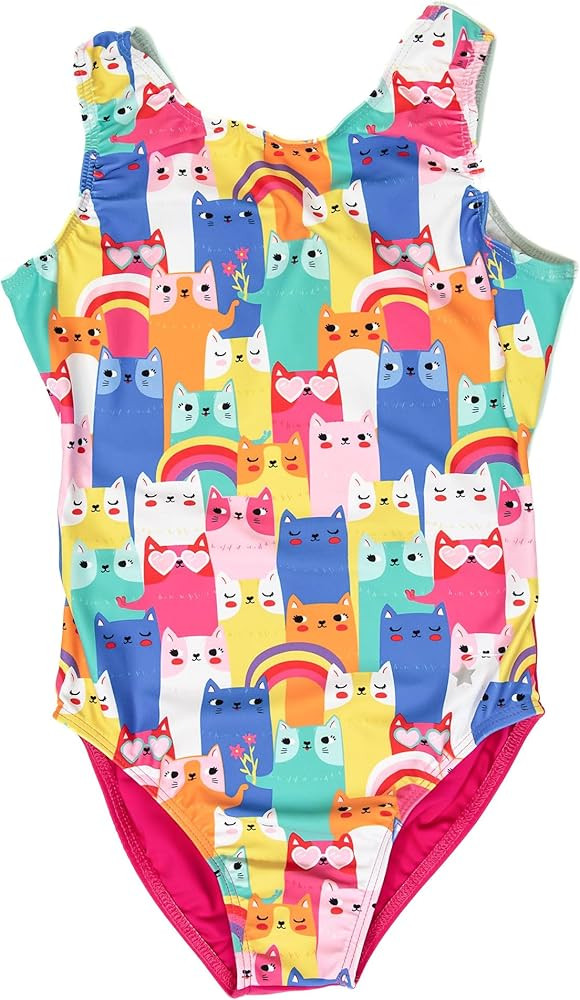 Destira Split-Back Gymnastics Leotards For Girls, Super Soft, Matching Scrunchie Included | Amazon (US)