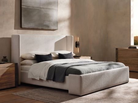 Final day upholstered furniture at Arhaus. #bed

#LTKhome #LTKsalealert #LTKSeasonal