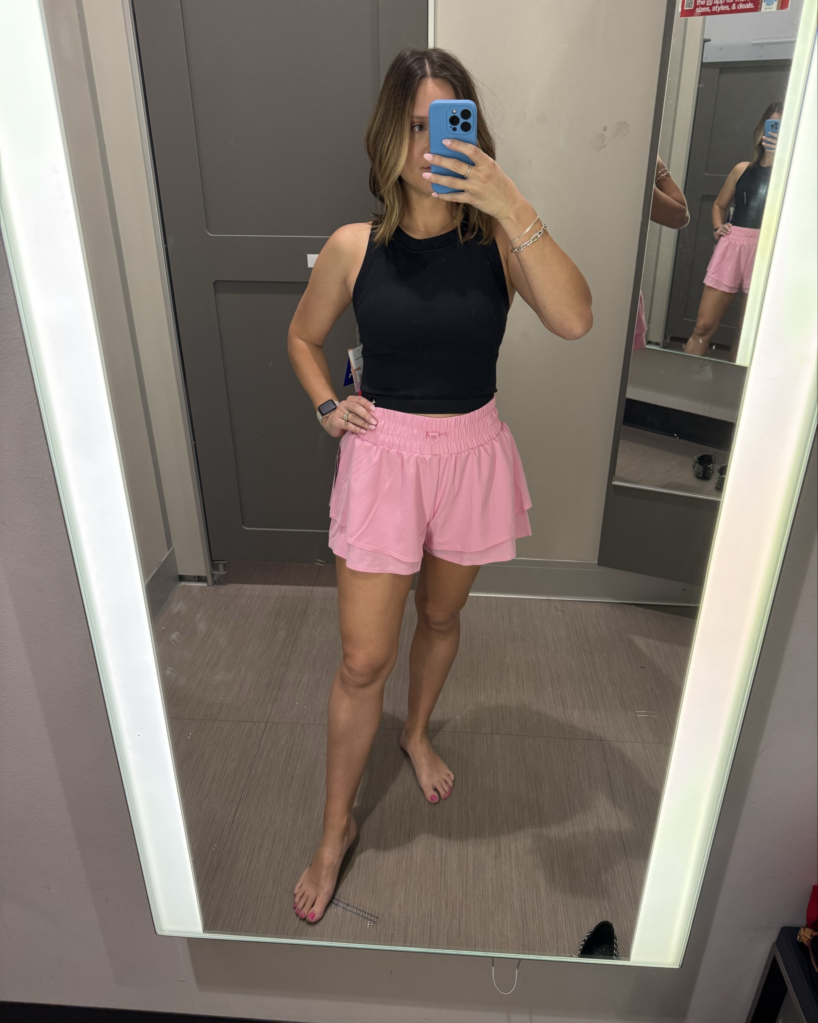 Love these bright pink shorts!! They’re basically the adult version of butterfly shorts (that my elem age girls wear haha!) The lining is that buttery soft material!

Top: medium
Shorts: small

5’4” & 132 lbs

#LTKPetite #LTKActive #LTKFindsUnder50