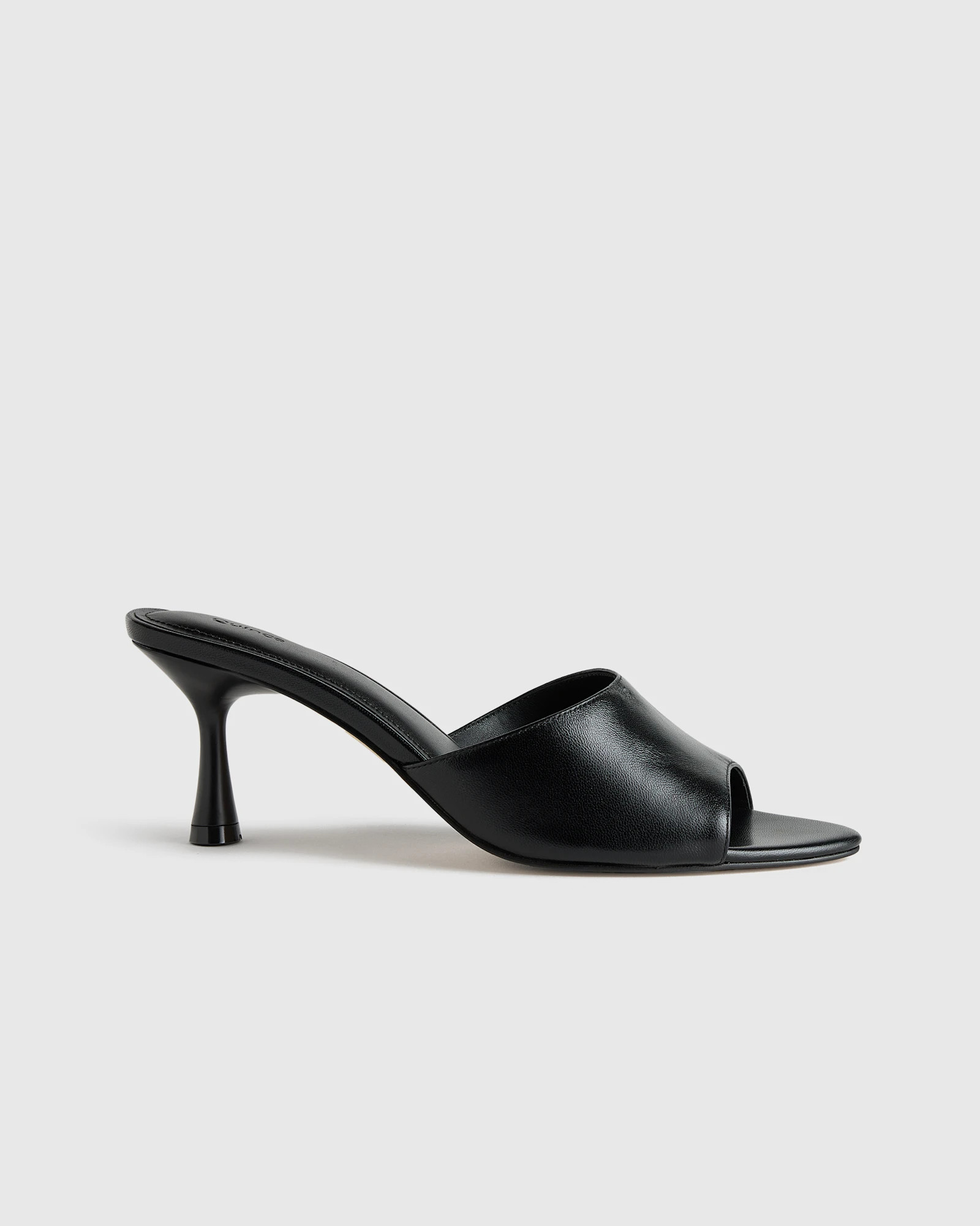 Italian Leather 65mm Stiletto Mule in Oxblood | Quince