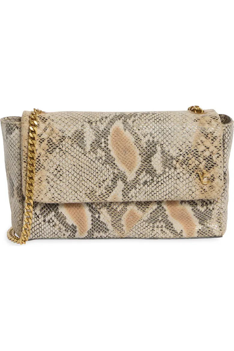 Vince Camuto Mylah Snake Embossed Leather Shoulder Bag (Women) | Nordstromrack | Nordstrom Rack