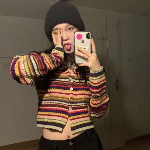 Gilmort - Striped Cardigan | YesStyle Global