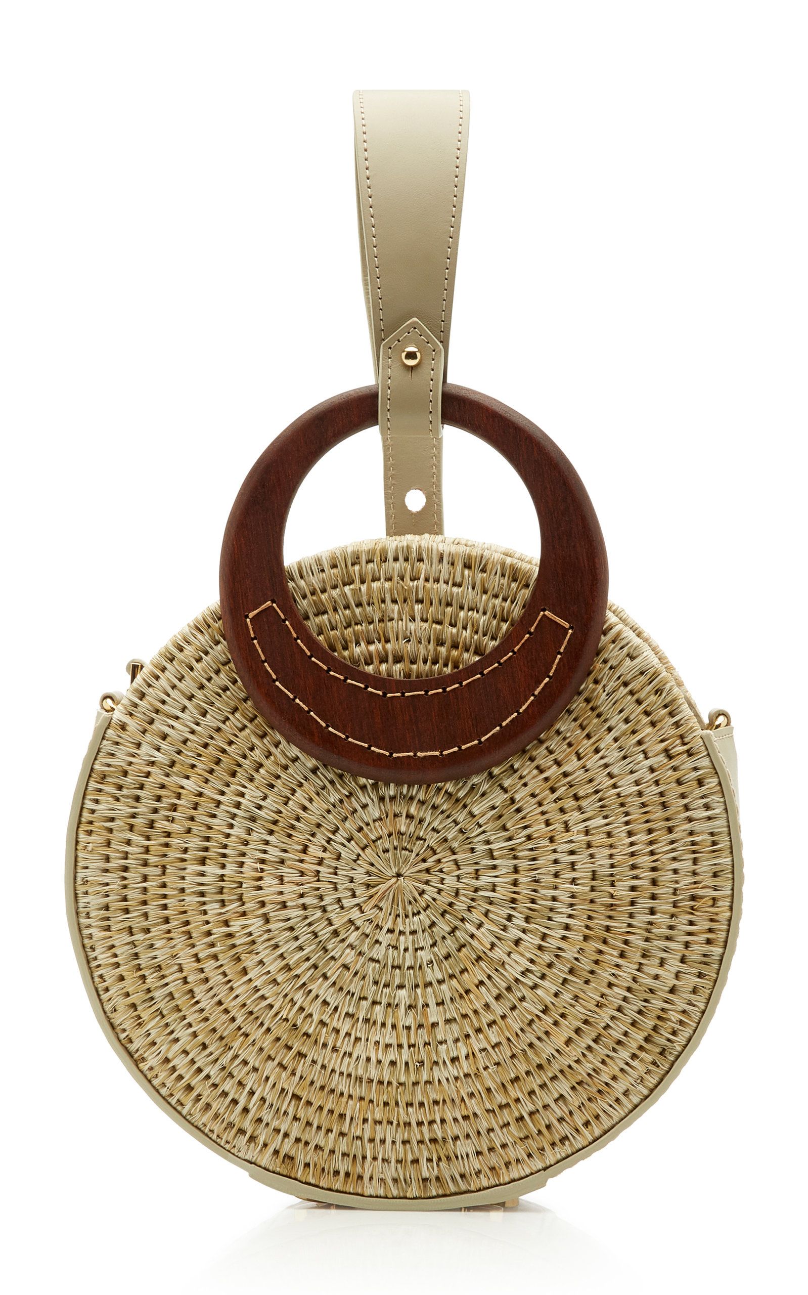Khokho Mini Letta Leather-Trimmed Circle Bag | Moda Operandi Global