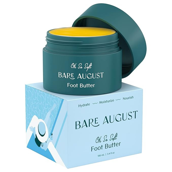 Bare August Foot Cream & Heel Balm Butter lotion for Soft, Smooth & Healthy Feet - Foot Moisturiz... | Amazon (US)