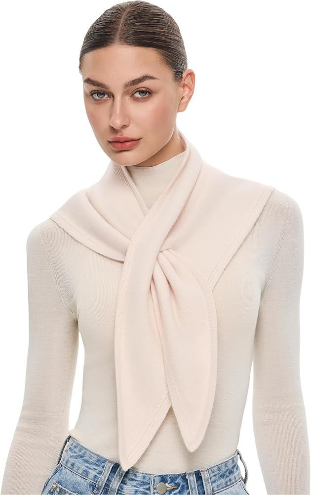 PULI Women's 100% Wool Triangle Scarf Neck Warmer Winter Fashion Accessories Gift Package | Amazon (US)