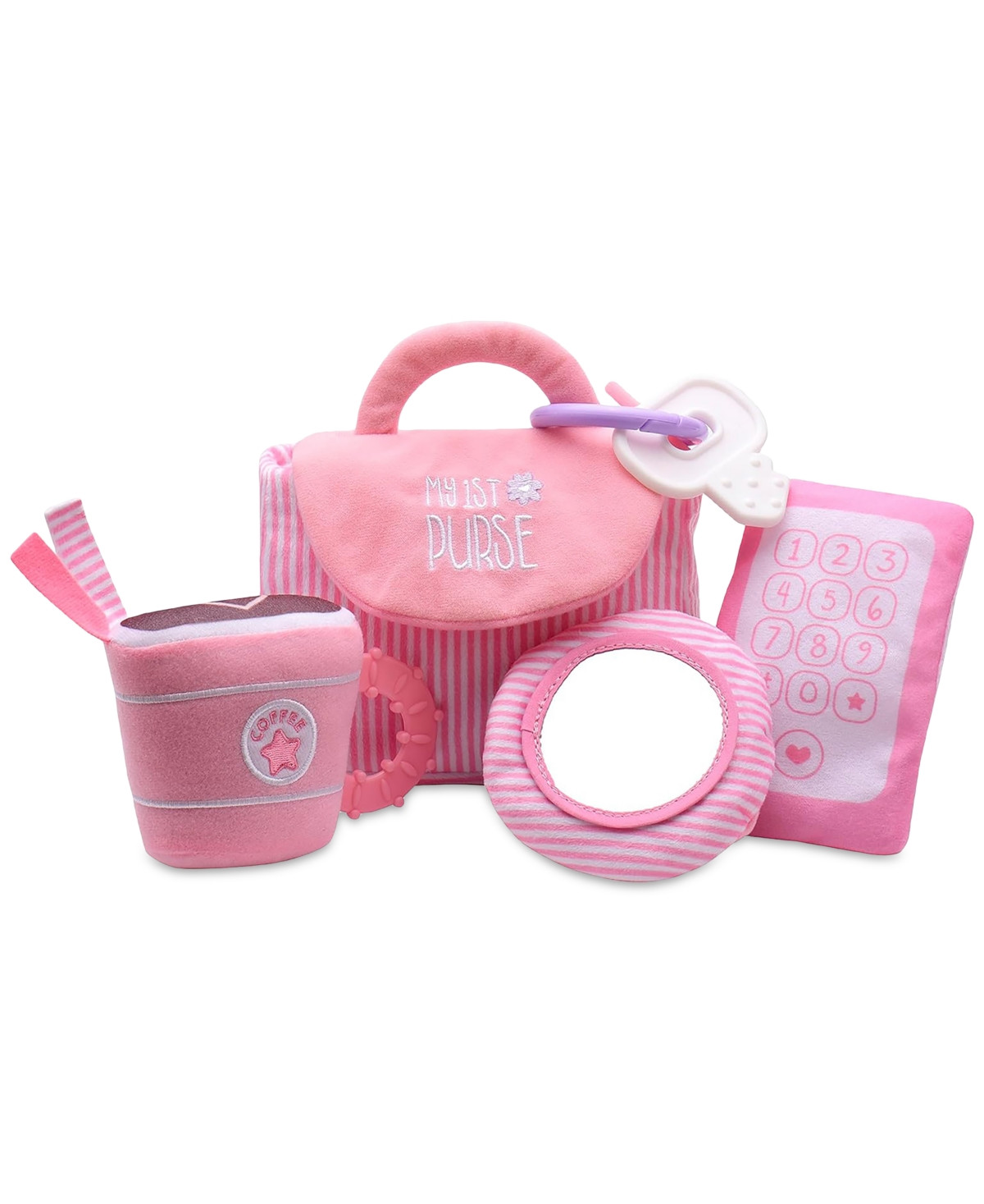Little Me Baby Girls My First Purse Plush Play Set - Pink | Macy's