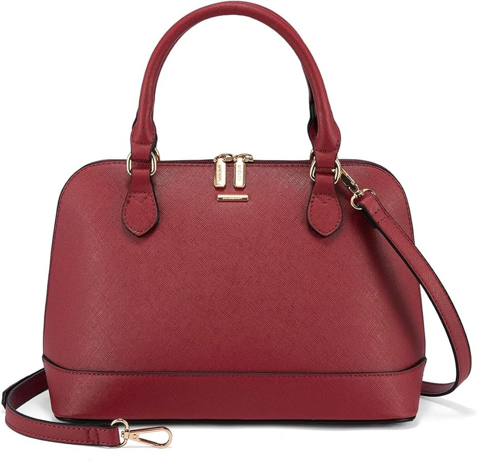 LOVEVOOK Purse for Women Small Crossbody Bags Classic Double Zip Top Handle Dome Satchel Bag | Amazon (US)