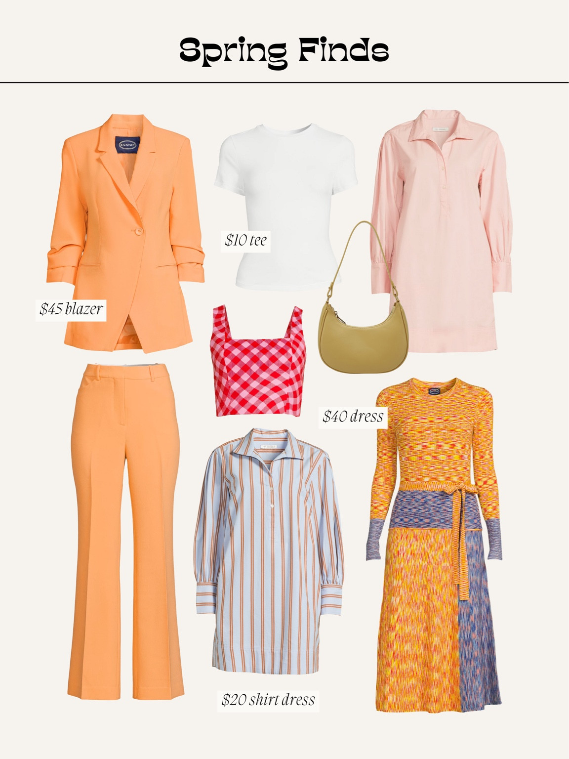 Spring finds from Walmart! Everything is under $50 and high quality. Love this plain tshirt so much it’s thick and not see thru, tshirt dress is just $20 and the blazer is in such a fun orange color. 

#springstyle #walmartpartner #walmartfashion

#LTKunder50