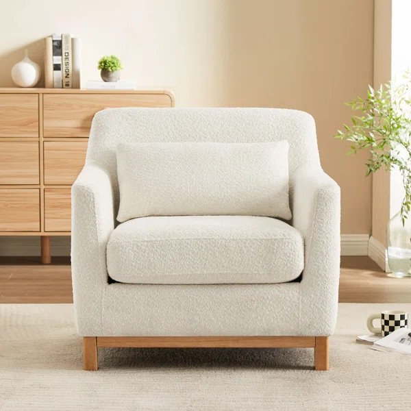 White Boucle | Wayfair North America