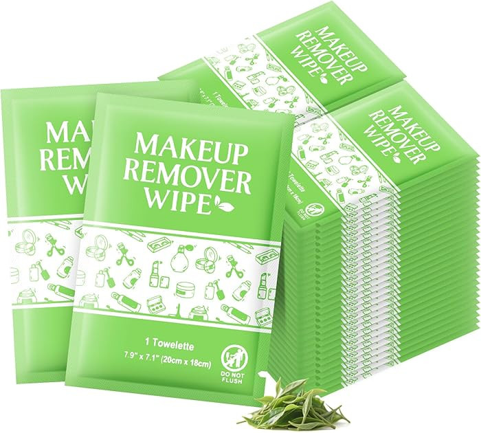 Makeup Remover Wipes Individually Wrapped, 200 Pcs Gentle Facial Cleansing Towelettes Alcohol Fre... | Amazon (US)