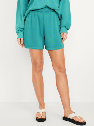 Extra High-Waisted SoComfy Sweat Shorts -- 5-inch inseam | Old Navy (US)