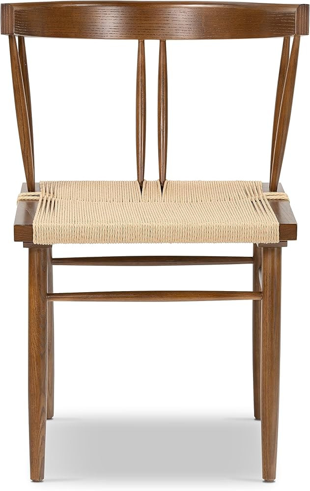 Poly & BARK Ferrara Dining Chair – 18” Seat Height, Solid Ash Wood Frame, Handwoven Hemp Cord... | Amazon (US)