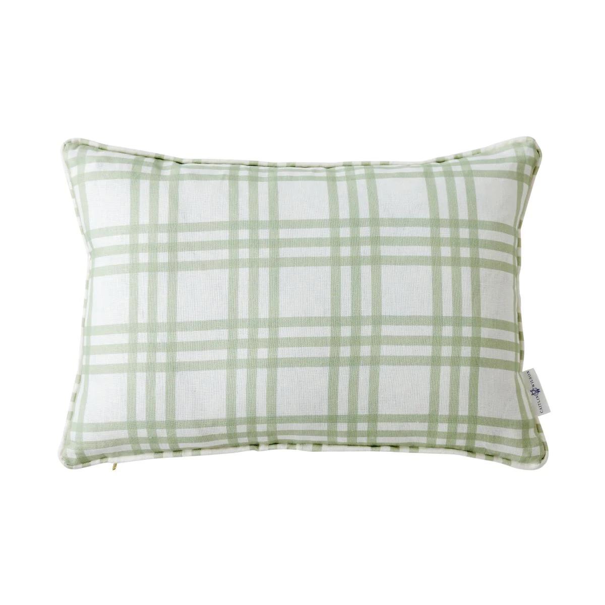 Teddy Plaid in Green Pillow Cover | Caitlin Wilson Design