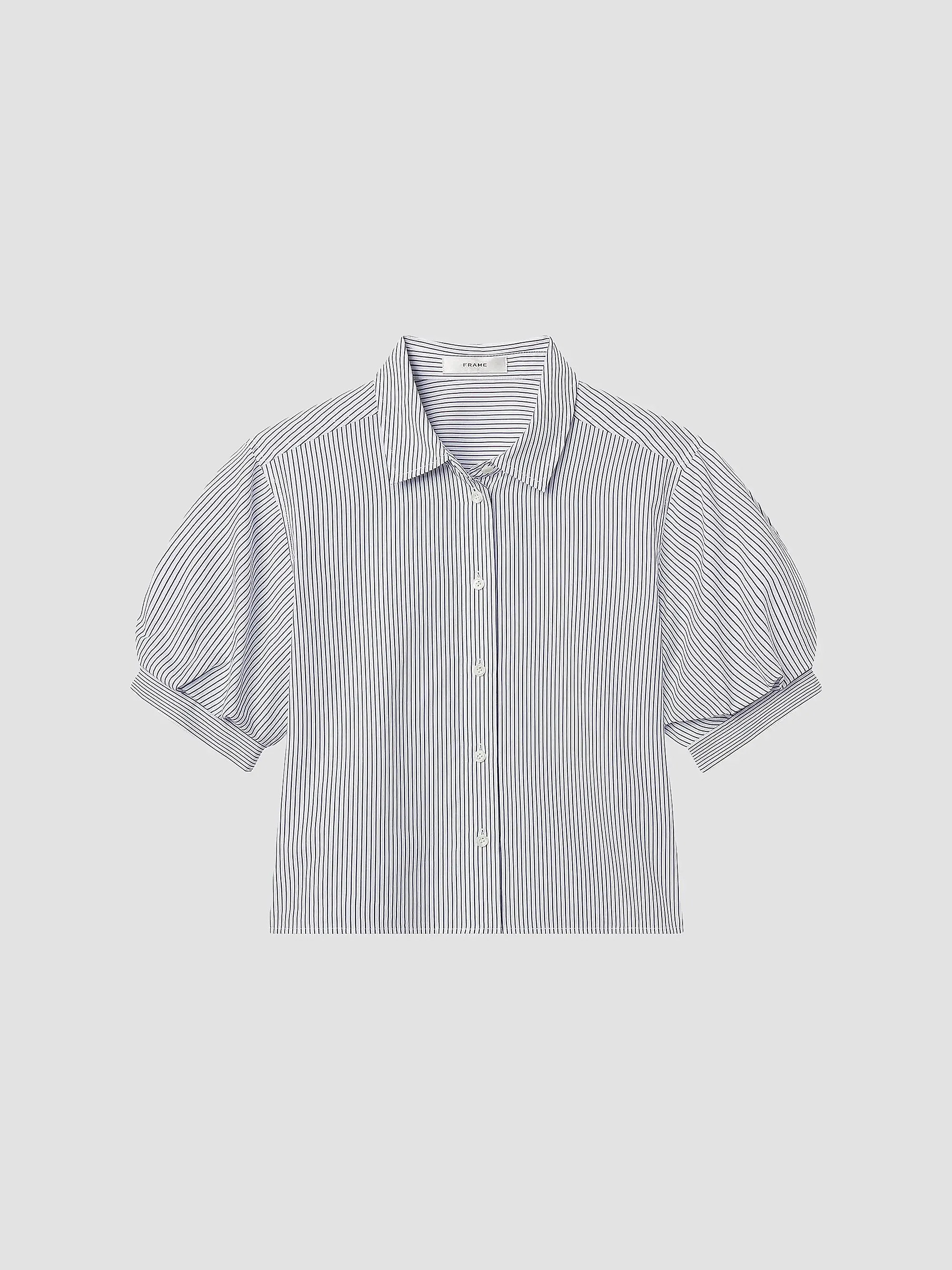 FRAME The Billow Striped Cotton Shirt | Saks Fifth Avenue | Saks Fifth Avenue