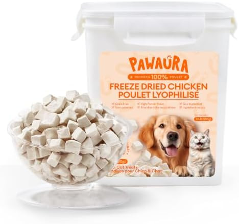 Freeze Dried Chicken Cats & Dogs Treats, 17.63 oz(1.1LB), High Protein Single Ingredient - No Add... | Amazon (US)