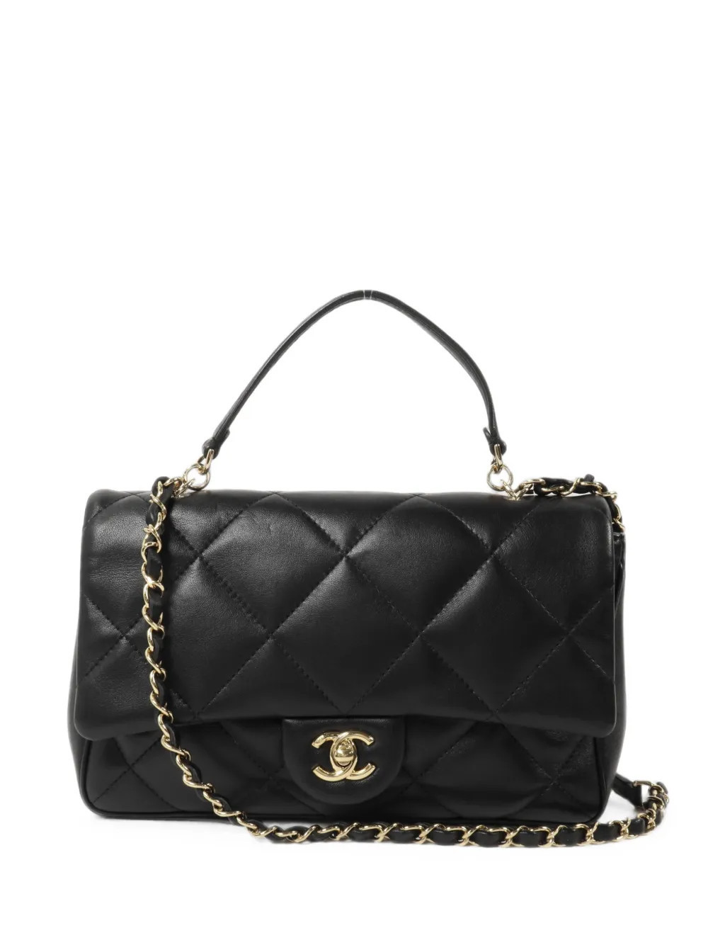 CHANEL Pre-Owned CC turn-lock tote bag - Black | Farfetch Global