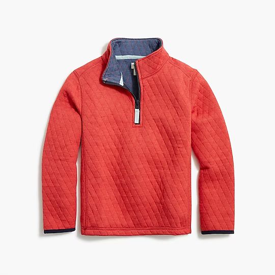 Boys' quilted half-zip pullover | J.Crew Factory