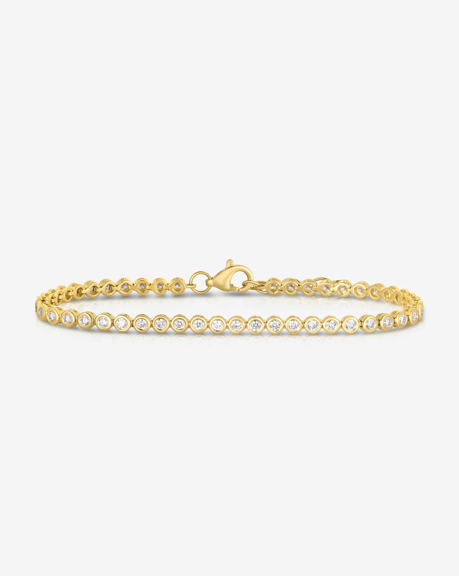 Bezel Mini Diamond Tennis Bracelet | Ring Concierge