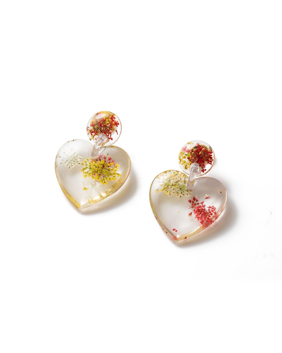 Dried Floral Heart Earring | Neiman Marcus