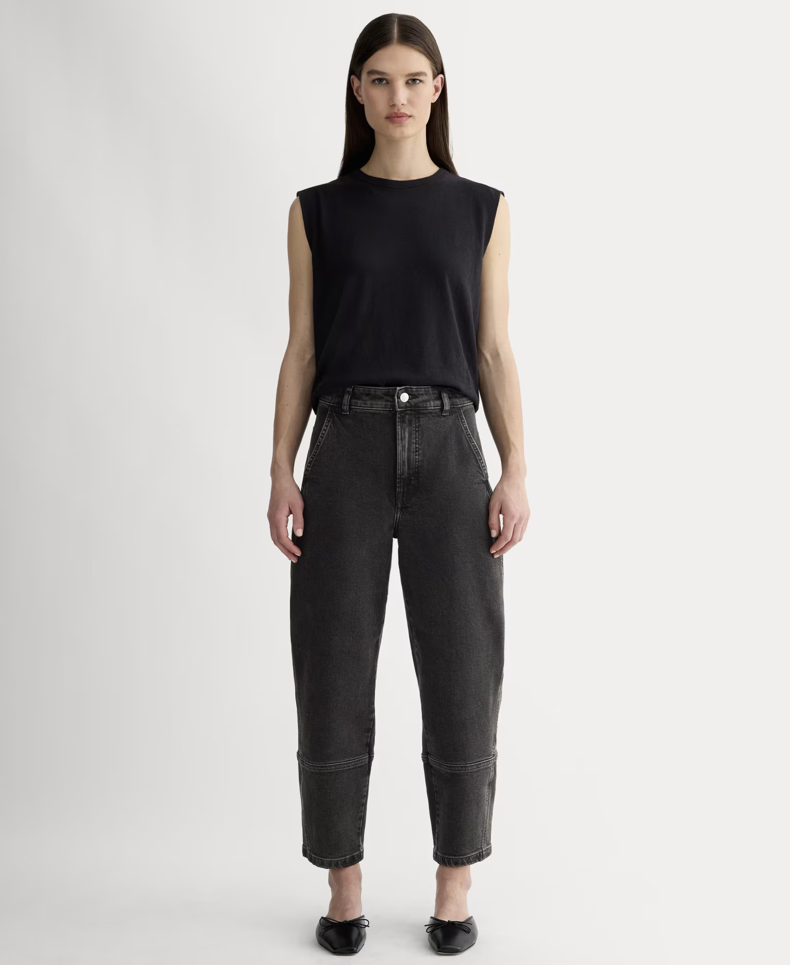 Women's Utility Barrel Jean by Everlane in Washed Black, Size 29 | Everlane