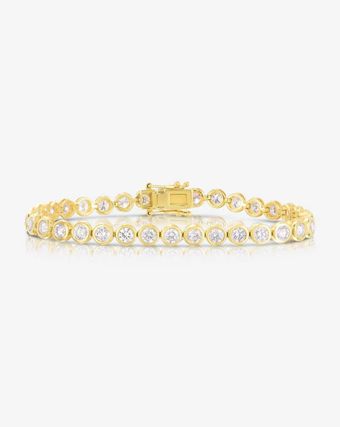 Bezel-Set Round Diamond Tennis Bracelet | Ring Concierge