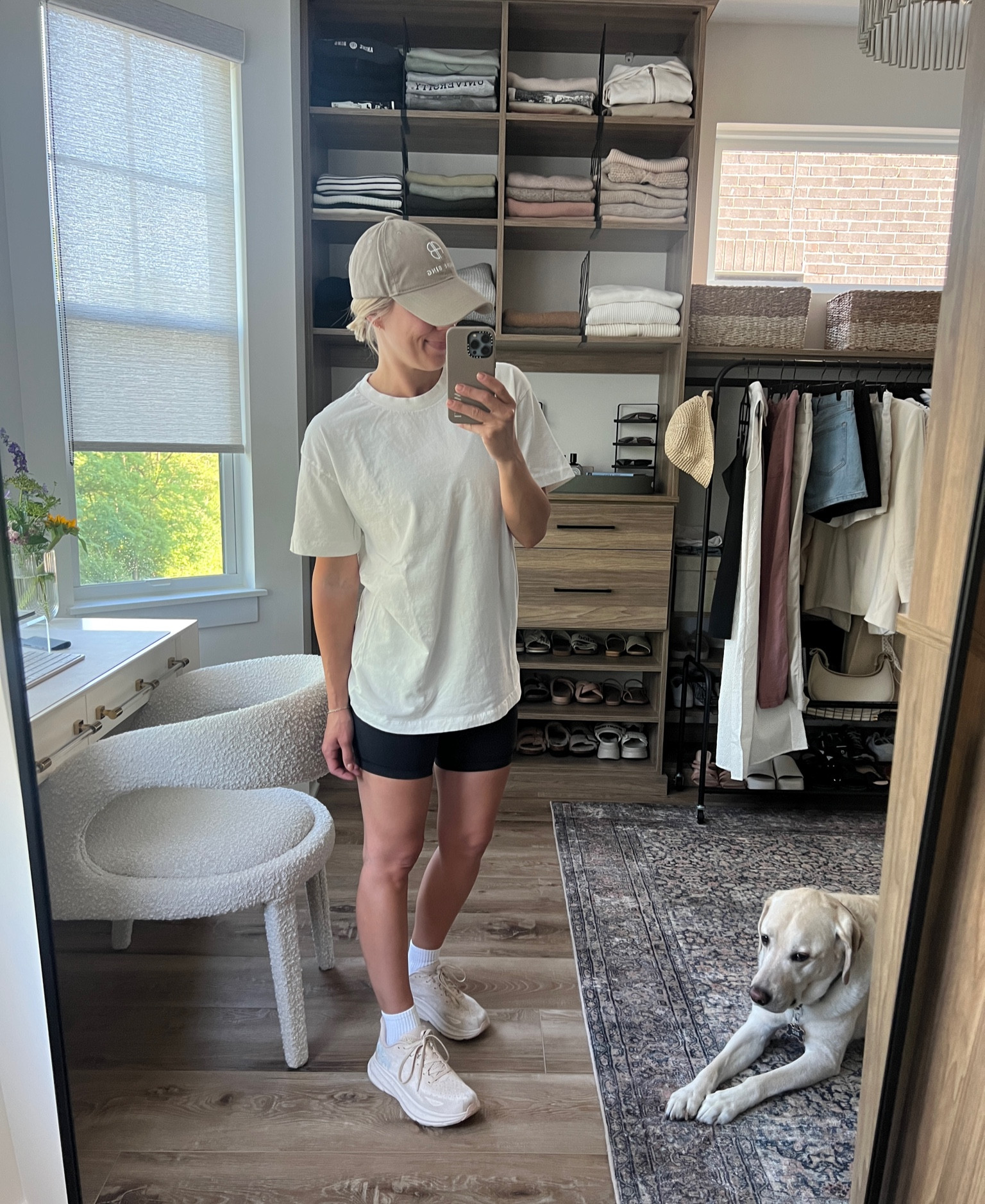 Walking Outfit
•
biker shorts, oversized tee, oversized shirt, sneakers, baseball hat, ankle socks, activewear, fitness 

#LTKFitness #LTKstyletip #LTKunder100