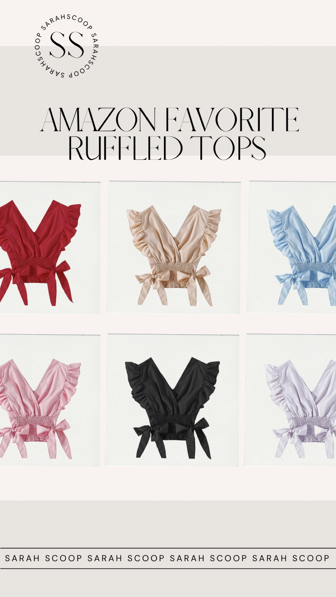 Tops with ruffles or flutter sleeves are trendy and add a playful vibe to summer looks.

#LTKGiftGuide #LTKstyletip #LTKFind