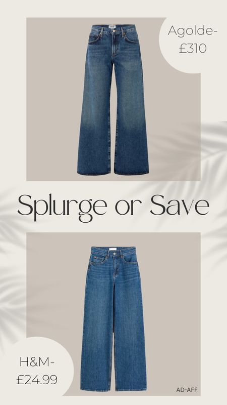 Splurge or Save 🖤
Wide leg jeans 

#LTKstyletip #LTKsalealert #LTKSeasonal