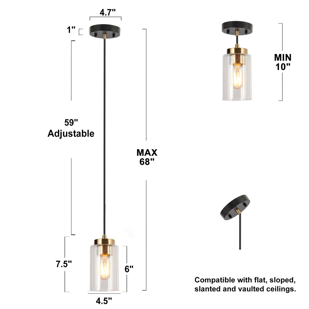 Grisella 1 - Light Single Pendant(1-Set) | Wayfair North America