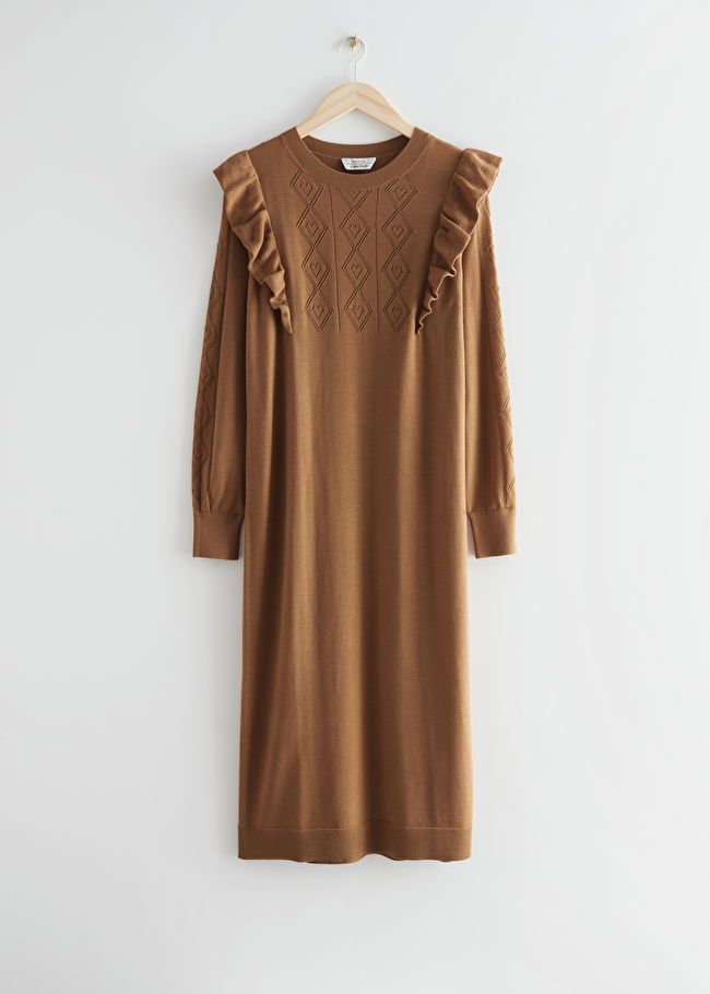 Pointelle Knit Midi Dress | & Other Stories US