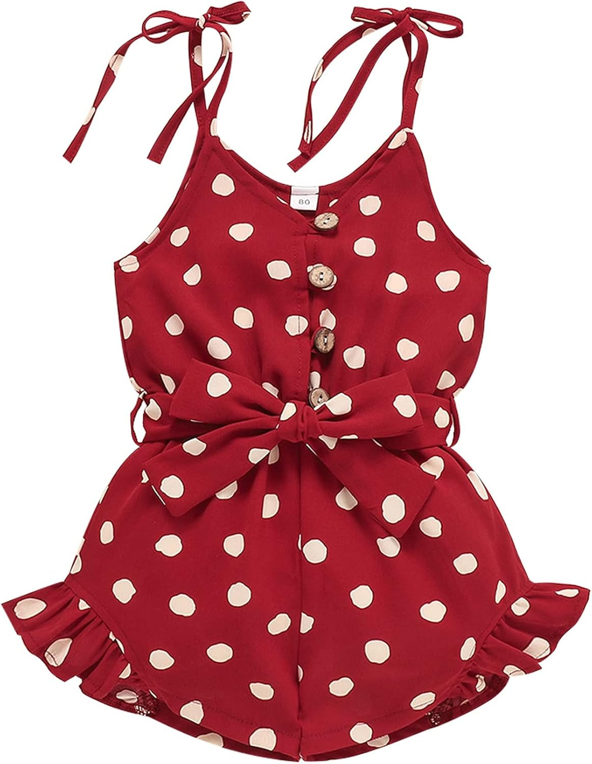Tikoubabe Toddler Girl Clothes Baby Summer Cute Halter Romper 6 Months to 5 Years Old | Amazon (US)