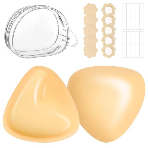 Awant Newest Ultra Boost Inserts Double-Sided Adhesive Pads Sticky Bikini Padding Inserts for Sports Bra Swimsuit B Cup Beige | Amazon (US)