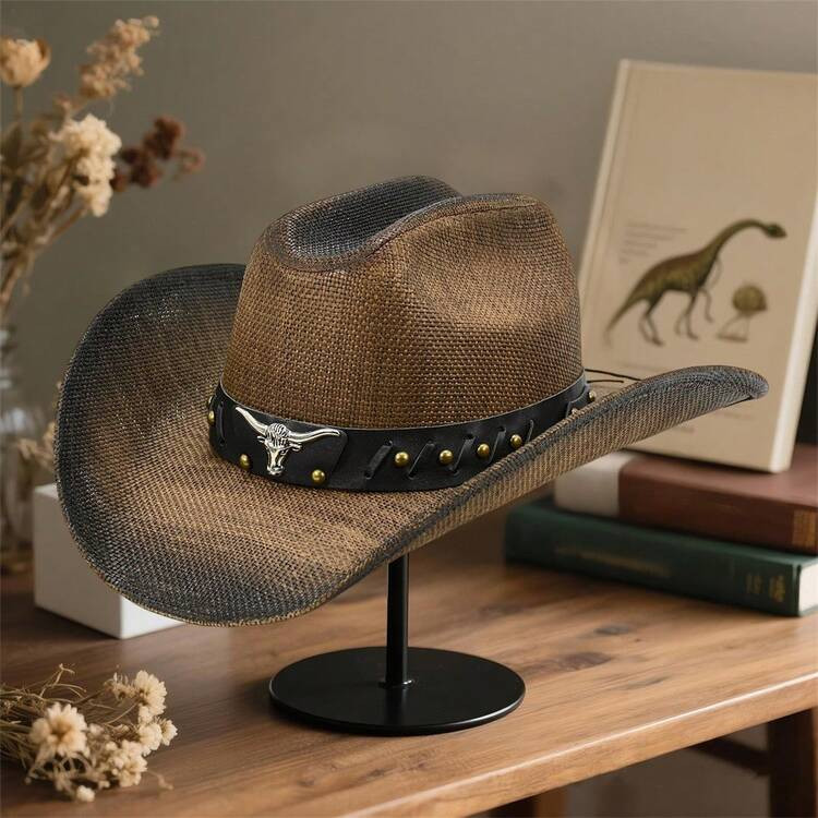 Fashionable And Versatile Western Cowboy Straw Hat, Adding Highlights To Your Outfit | SHEIN